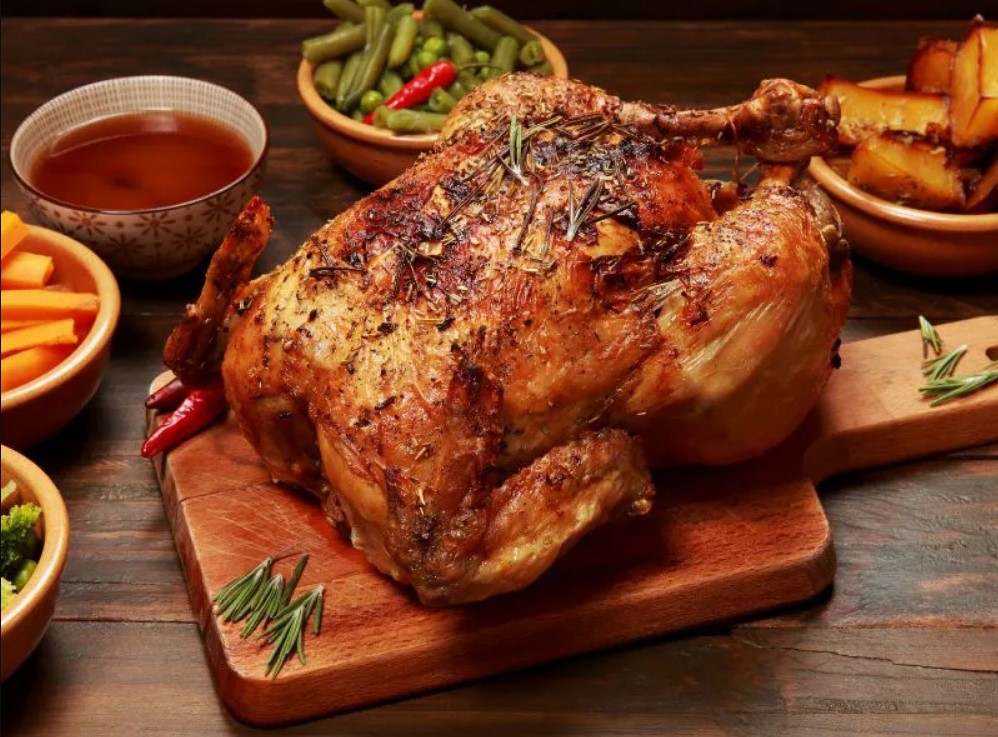 Gà tây nướng mật ong giòn da, mềm mọng